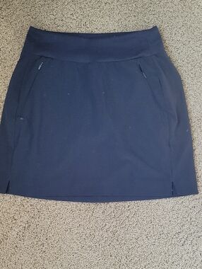 Athleta Navy Pull-On Skort with Zip Pockets